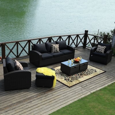 Black Wicker Patio Furniture Find Great Outdoor Seating Black Wicker Patio Furniture Find