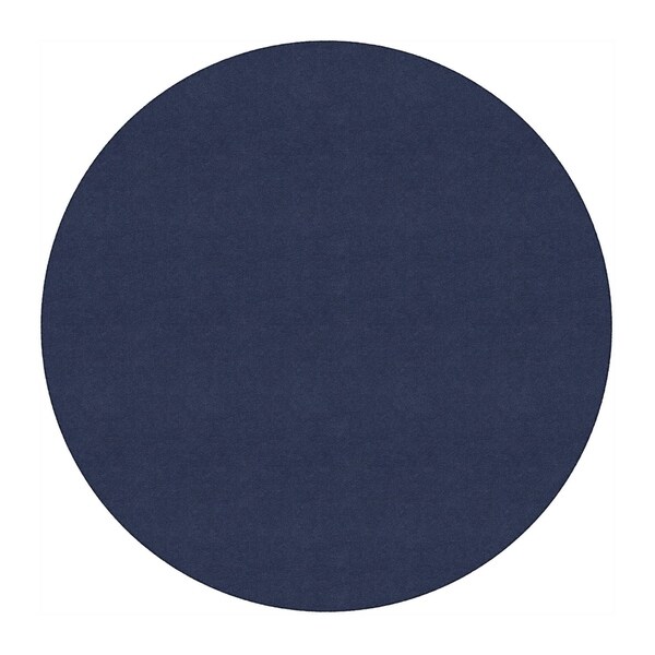 Flagship Carpet 6' Round Ameristrong School Classroom Rug - Navy - 6' Round