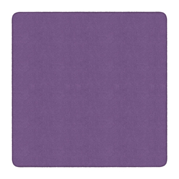 Flagship Carpet Americolors School Classroom Square Rug, Pretty Purple - 6' x 6' - 6' x 6' Square