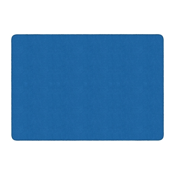 Flagship Carpet Amerisoft School Classroom Rectangular Rug, Royal Blue - 6' x 9' - 6' x 9'