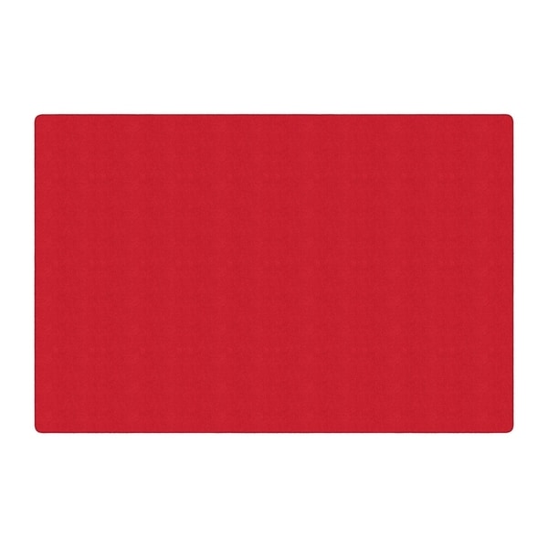 Flagship Carpet Americolors School Classroom Rectangular Rug, Rowdy Red - 12' x 18' - 12' x 18'
