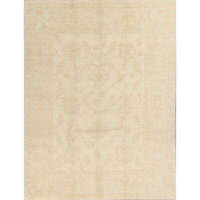Oushak All-Over Handmade Wool Turkish Oriental Area Rug - 11'0" x 8'4"