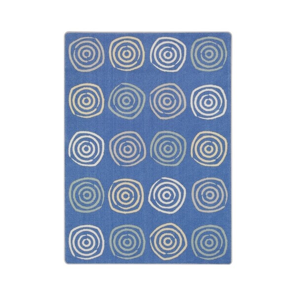 Joy Carpets Simply Swirls Nylon School Classroom Rectangular Rug, Pastel - 5'4" x 7'8" - 5'4" x 7'8"