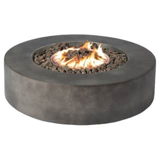 Shop Concrete Propane Natural Gas Fire Pit Table Overstock