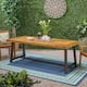 Carlisle Outdoor Eight-seater Wooden Dining Table by Christopher Knight Home