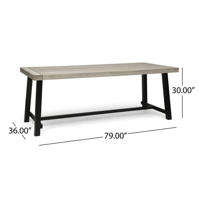 Carlisle Outdoor Wooden Dining Table by Christopher Knight Home - 79.00" L x 36.00" W x 30.00" H