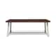 Carlisle Outdoor Wooden Dining Table by Christopher Knight Home - 79.00" L x 36.00" W x 30.00" H - Dark Brown with White Finish