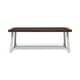 preview thumbnail 20 of 21, Carlisle Outdoor Wooden Dining Table by Christopher Knight Home - 79.00" L x 36.00" W x 30.00" H Dark Brown with White Finish