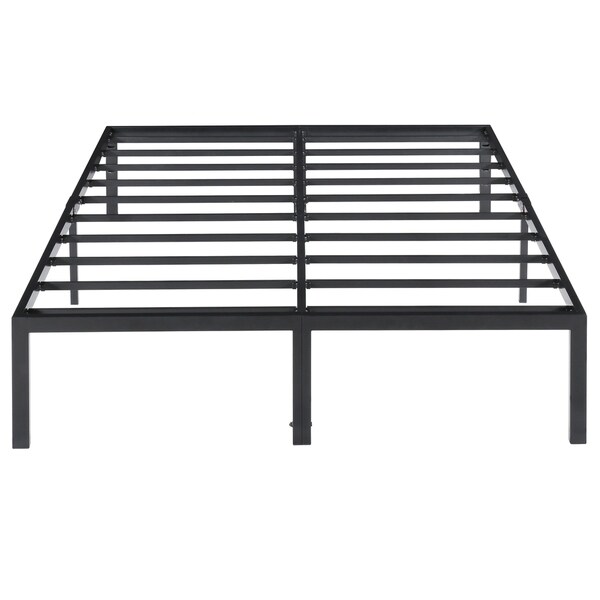 Sleeplanner 14-inch Modern Black Metal Platform Bed Frame. Opens flyout.