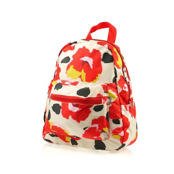 red kids backpack