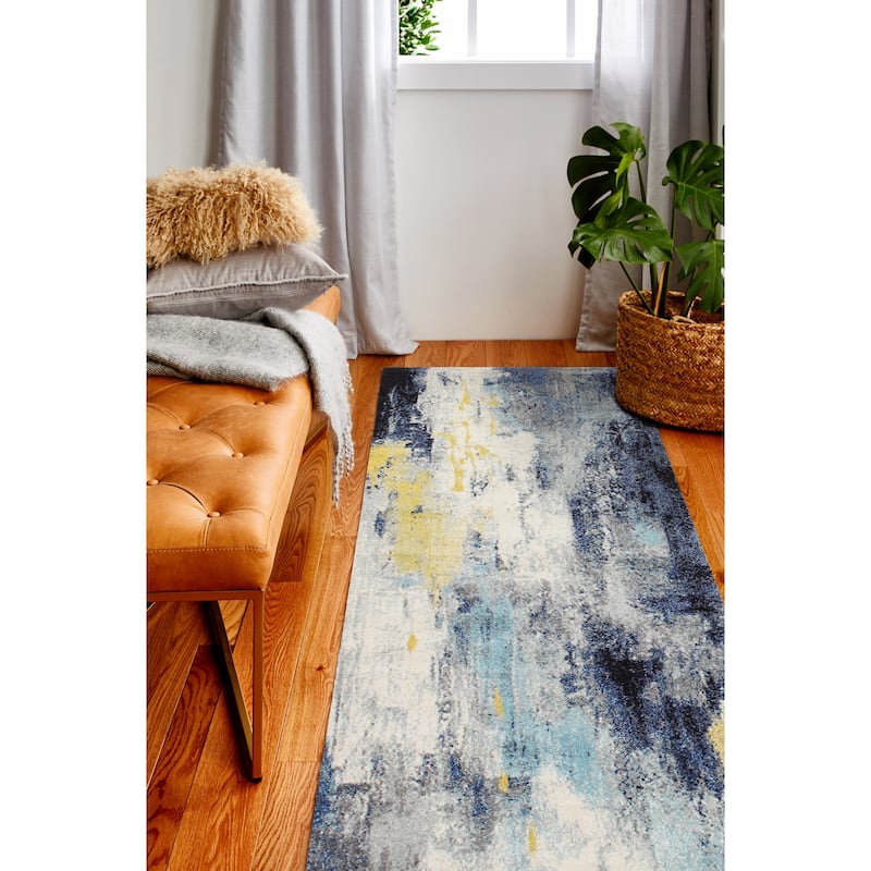 Bashian Amos Transitional Abstract Multicolor Area Rug