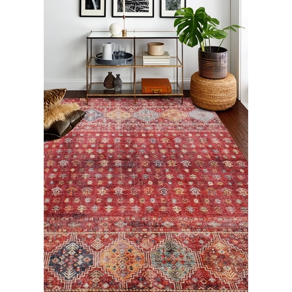 Machine Made Zaidan Rust Rug