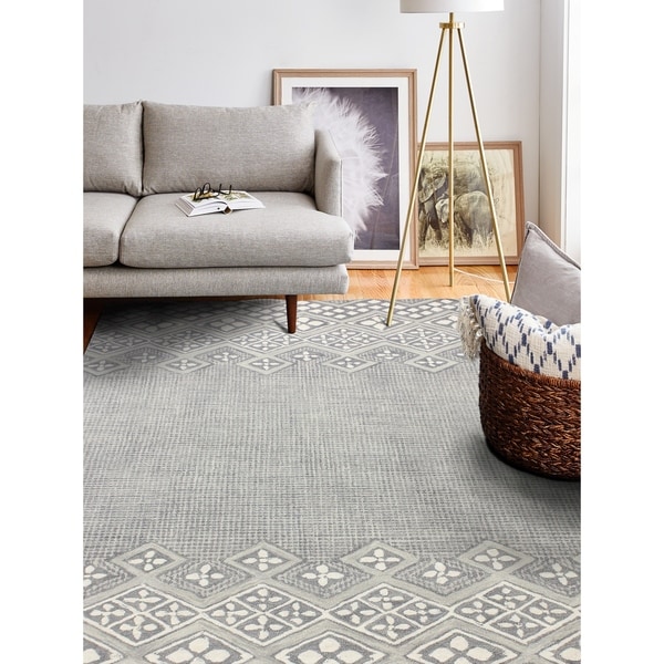 Hand Tufted Esmeralda Grey Rug. Opens flyout.
