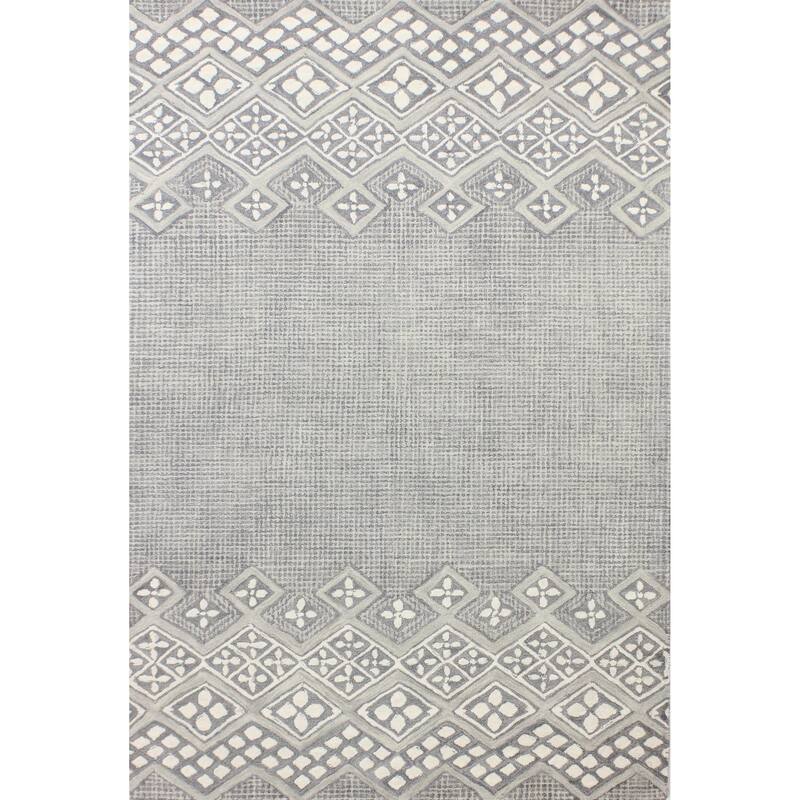 Bashian Hand Tufted Esmeralda Grey Rug