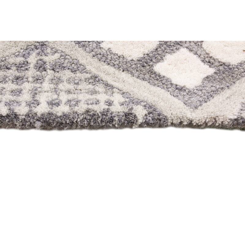 Bashian Hand Tufted Esmeralda Grey Rug