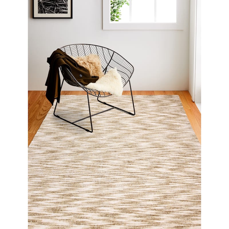 Bashian Hand Loomed Clearwater Beige Rug