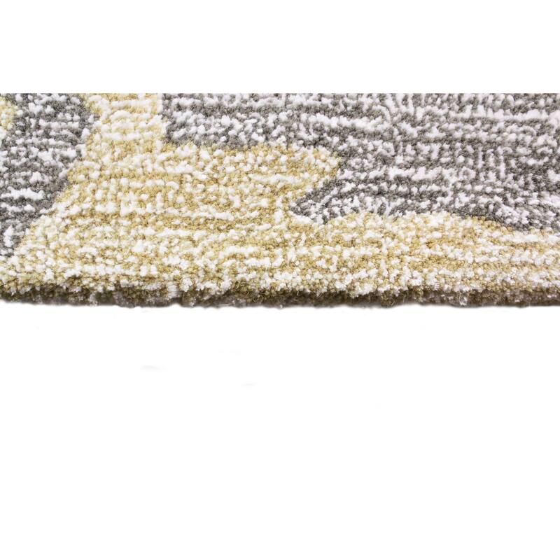 Bashian Hand-tufted Multicolored Abstract Area Rug