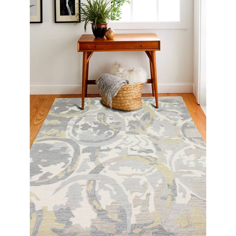 Bashian Hand-tufted Multicolored Abstract Area Rug