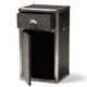 preview thumbnail 3 of 6, Baxton Studio Cosette Vintage Industrial Silver Metal Floral Accent Cabine