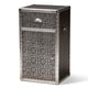 preview thumbnail 2 of 6, Baxton Studio Cosette Vintage Industrial Silver Metal Floral Accent Cabine