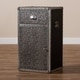 preview thumbnail 8 of 6, Baxton Studio Cosette Vintage Industrial Silver Metal Floral Accent Cabine