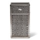 preview thumbnail 4 of 6, Baxton Studio Cosette Vintage Industrial Silver Metal Floral Accent Cabine