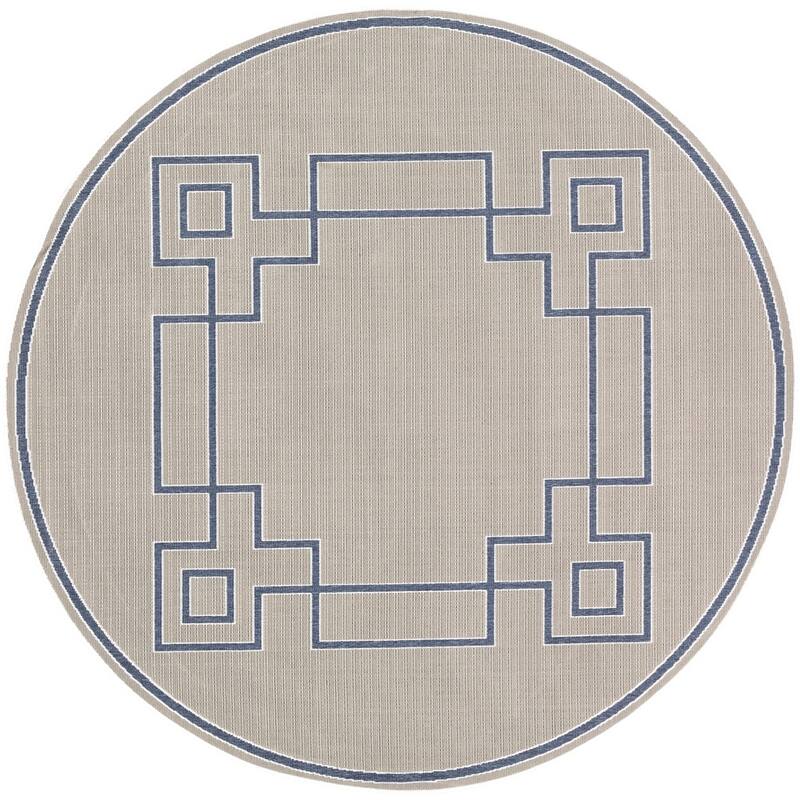 Livabliss Odette Greek Key Border Indoor/ Outdoor Area Rug