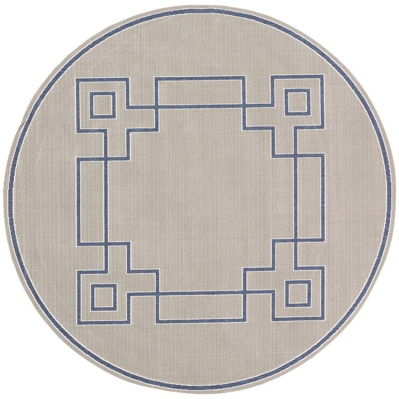 Livabliss Odette Greek Key Border Indoor/ Outdoor Area Rug