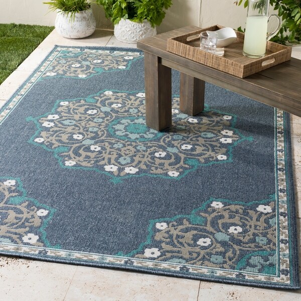 Erminio Medallion Indoor/ Outdoor Area Rug - 8'9" Round