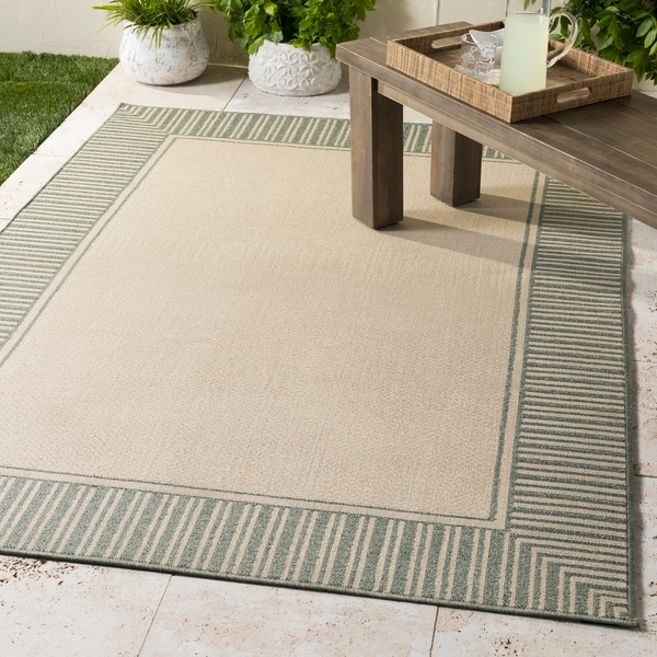 Felice Border Indoor/ Outdoor Area Rug - 7'3" Square
