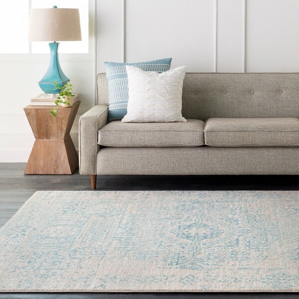 Robin Vintage Medallion Area Rug - 6'7" x 9'