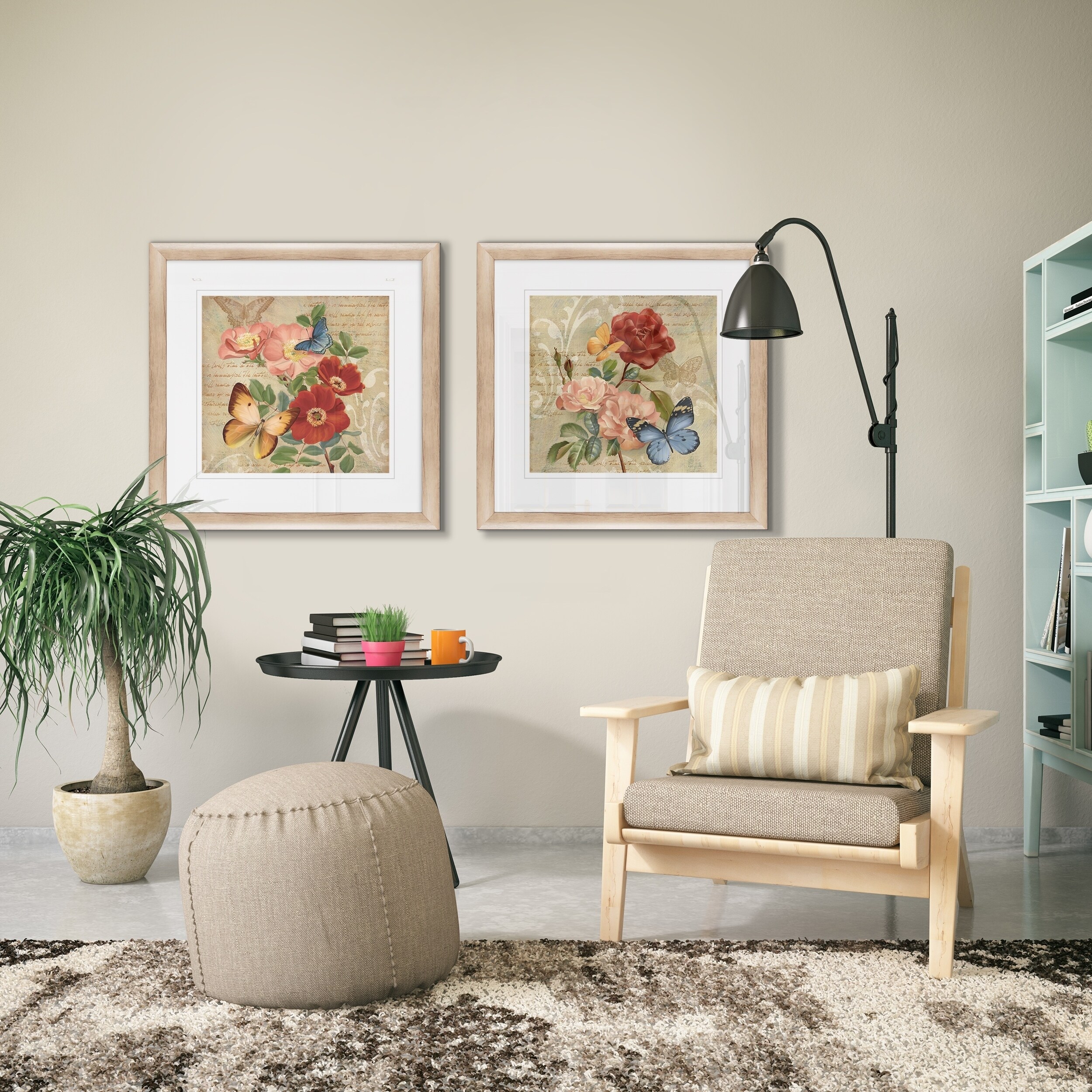 Butterfly Botanical I -Framed Set - Bed Bath & Beyond - 27599038