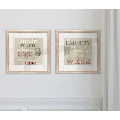 Wexford Home 'Laundry Room' Framed Art Set