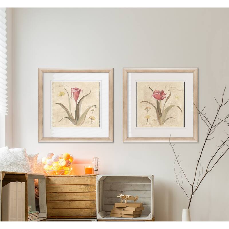 Wexford Home 'Red Calla Lily' Framed Prints (Set of 2)