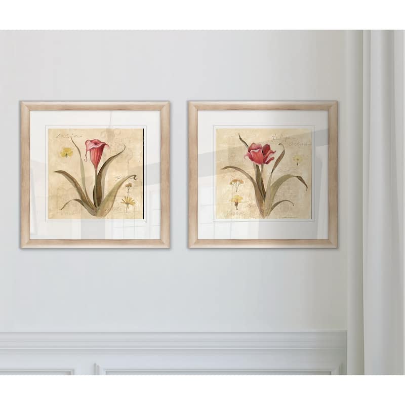 Wexford Home 'Red Calla Lily' Framed Prints (Set of 2)