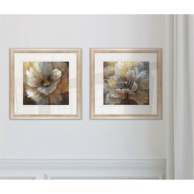 Wexford Home 'Blooming' Wood Framed Set of Floral Prints