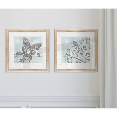 Wexford Home 'Soft Silhouette Butterfly' Framed Set