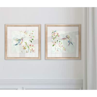 'Hummingbird III' Framed Giclee Print Set