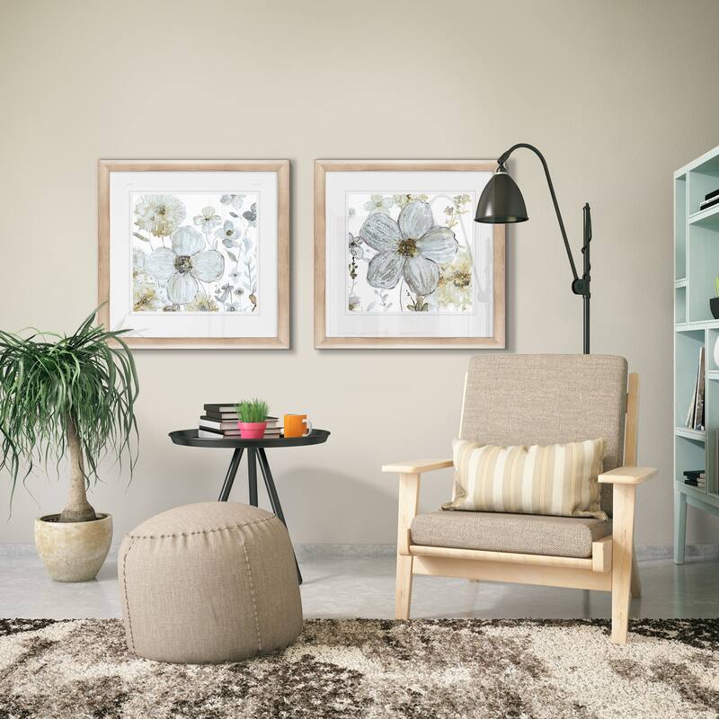 'Garden Glitter I' Framed Wall Art (Set of 2)