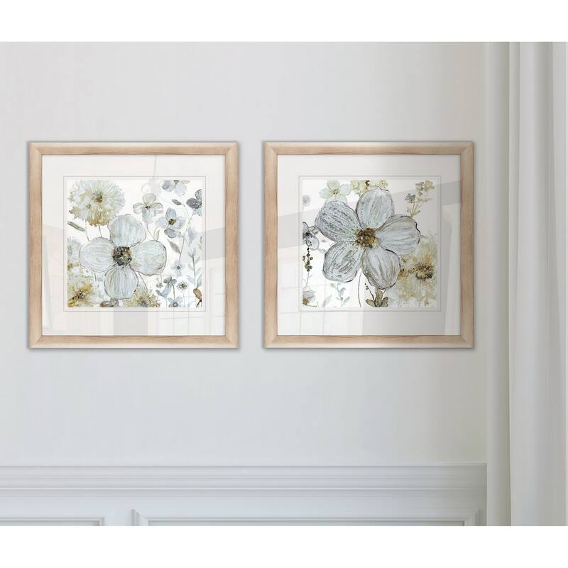 'Garden Glitter I' Framed Wall Art (Set of 2)