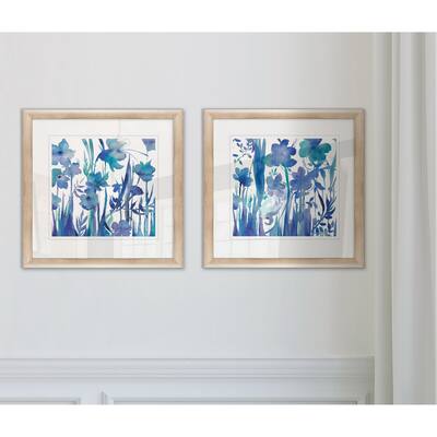 Wexford Home 'Afternoon Indigo I' Framed 2-piece Wall Art Set