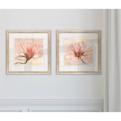 'Dreamy Magnolia I' Framed Giclee Print Set