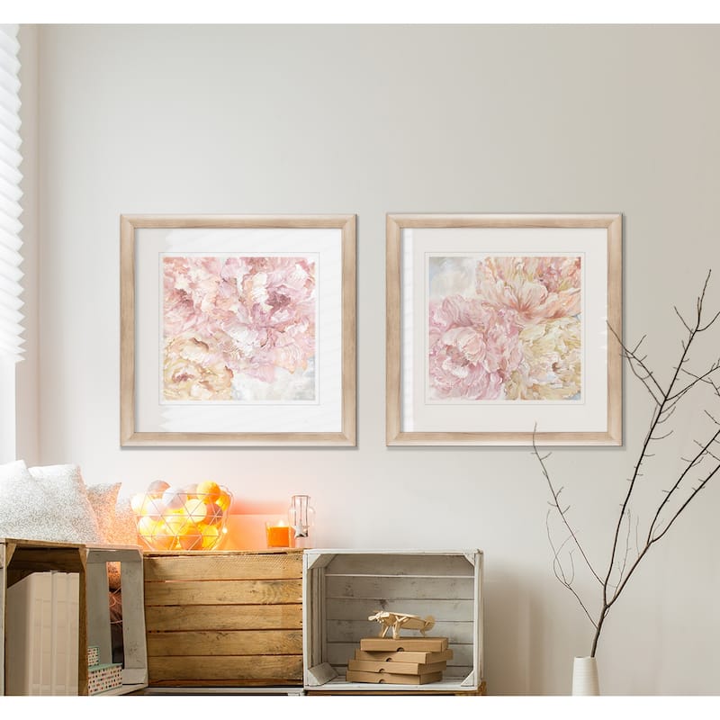 Contemporary Peonies I -Framed Set
