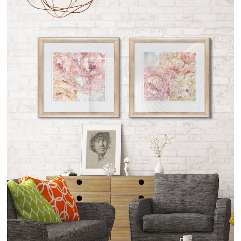 Contemporary Peonies I -Framed Set