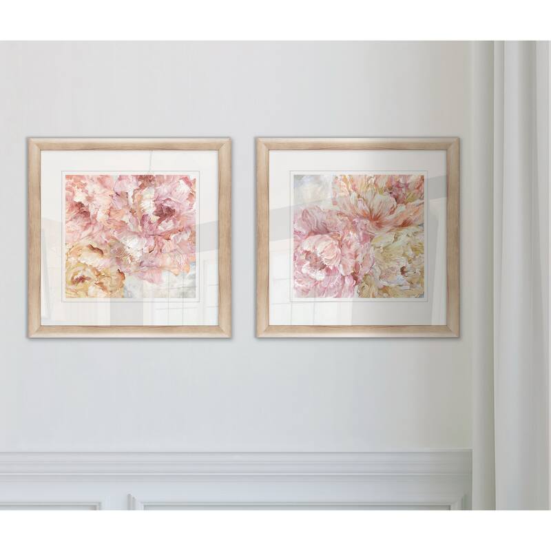 Contemporary Peonies I -Framed Set
