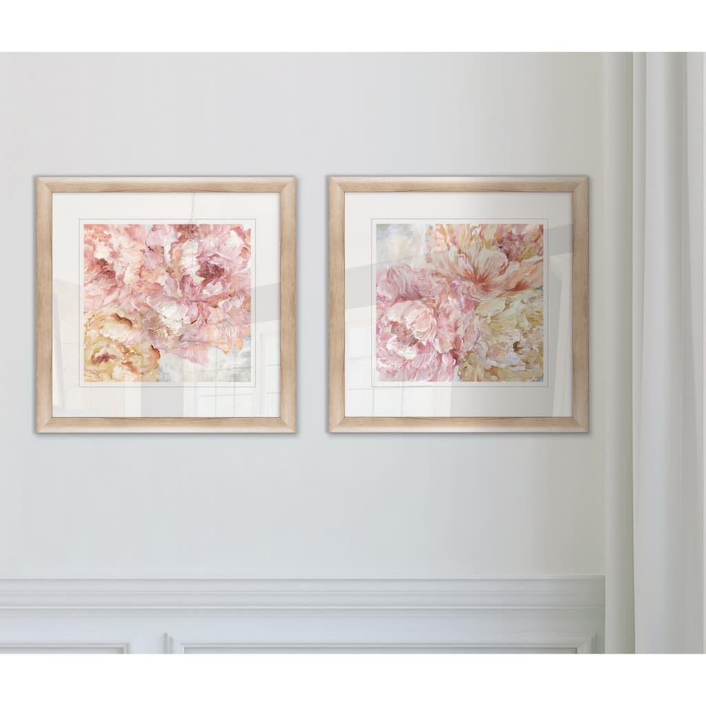 Contemporary Peonies I -Framed Set