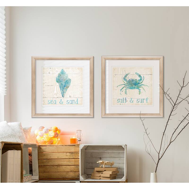 Wexford Home Sea & Sand Framed Two-piece Art Set