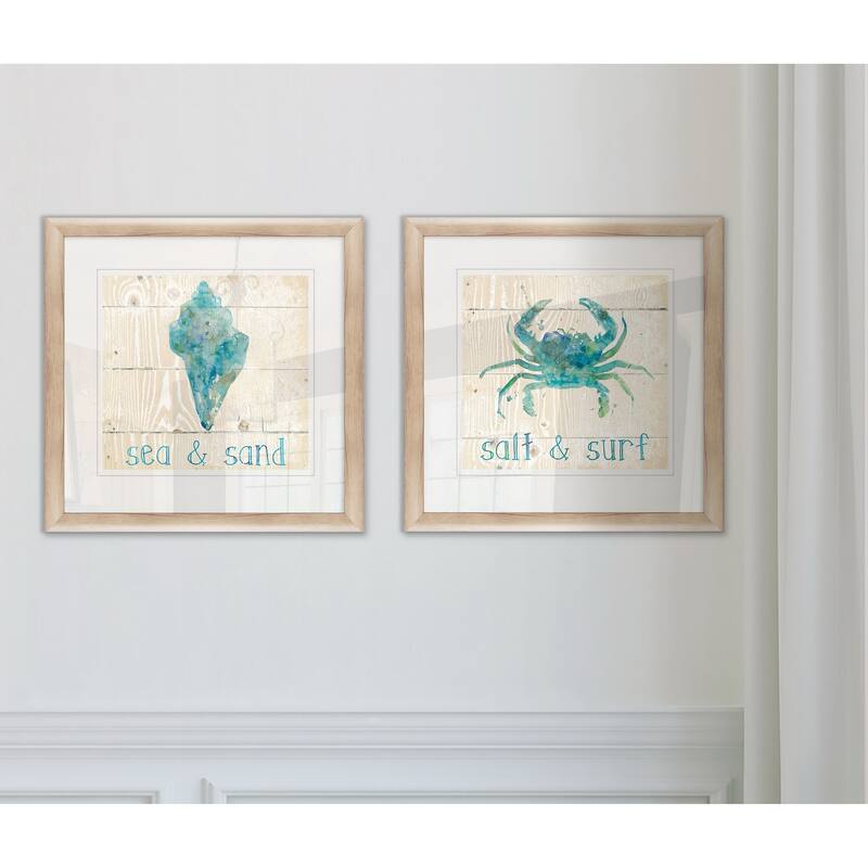 Wexford Home Sea & Sand Framed Two-piece Art Set