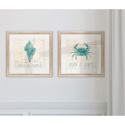 Wexford Home Sea & Sand Framed Two-piece Art Set