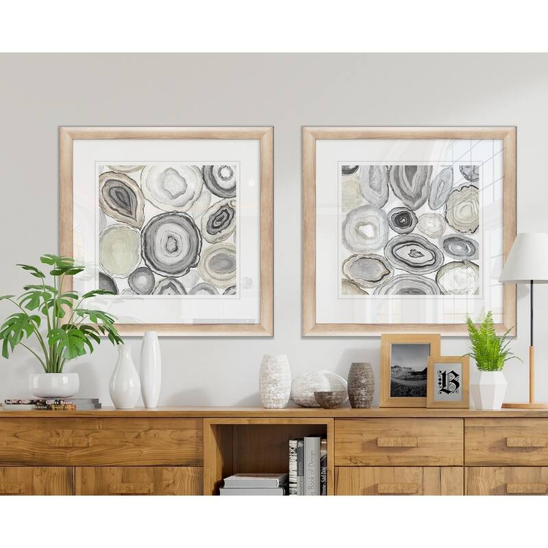Geode Halves I Framed Art Set
